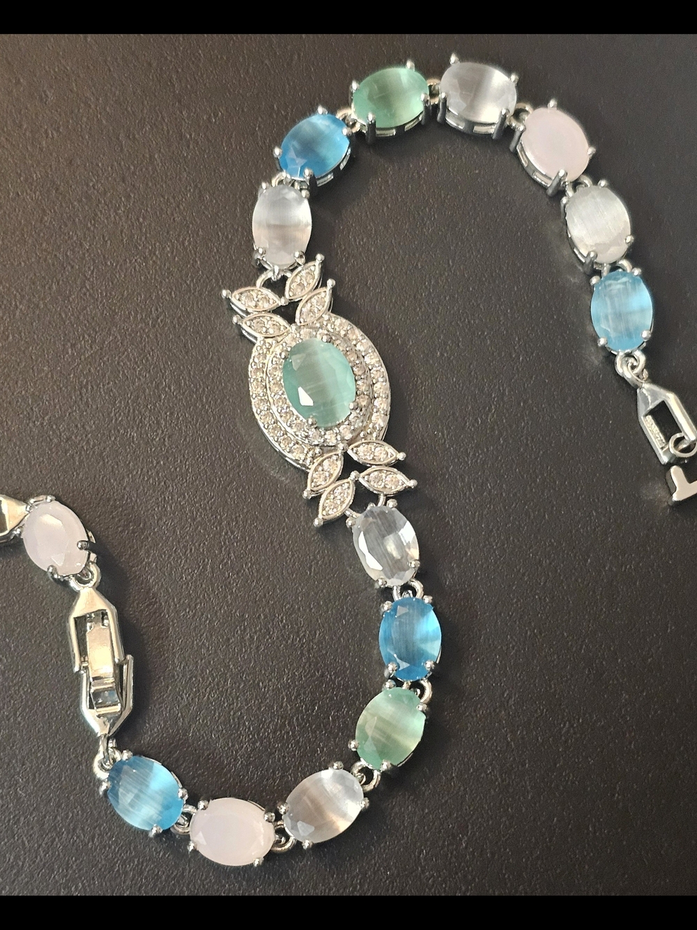 Multi-Color Moonstone Bracelet